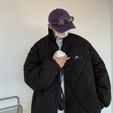 M05-P98控118-菱形格加厚棉服绿色现货，男装棉衣，星座213