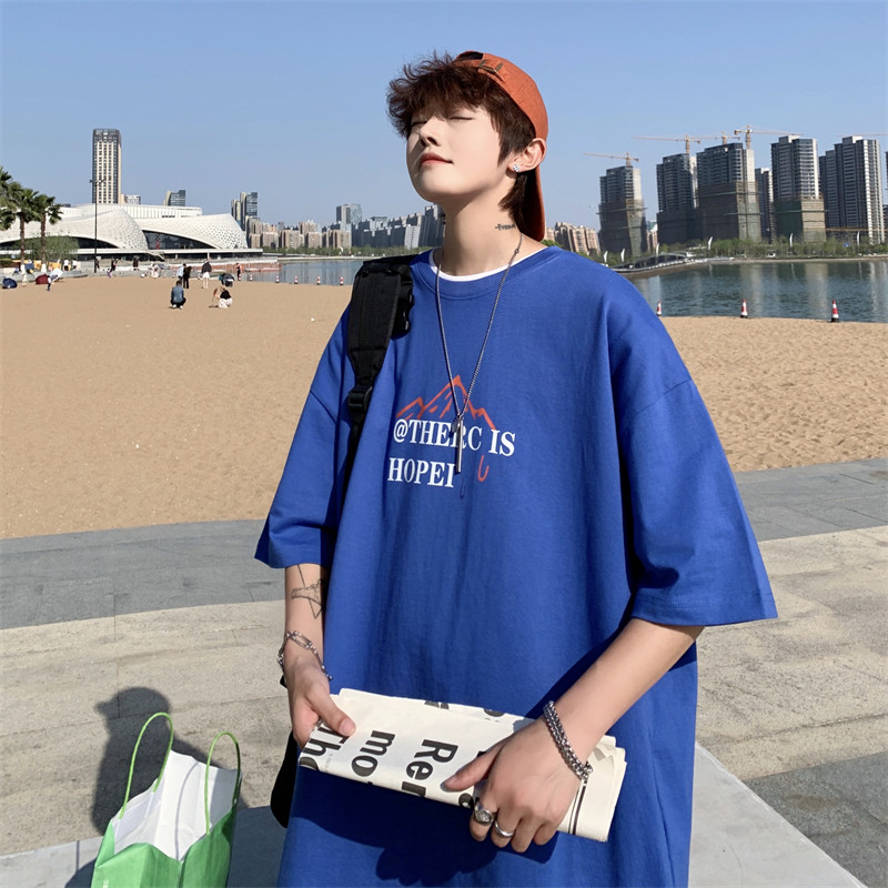 XZ213-19D113-P25控38大码创意印花宽松T恤潮流男短袖,男装T恤,星座213