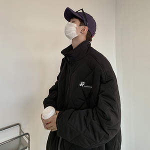 M05-P98控118-菱形格加厚棉服  绿色现货图片