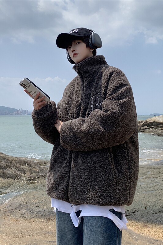XZ213-MY45-P128控148港风大码刺绣夹棉加厚刺绣立领棉服,男装棉衣,星座213