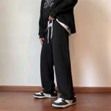 DK36-P45控58港风大码抽绳拖地裤，男装休闲裤，星座213