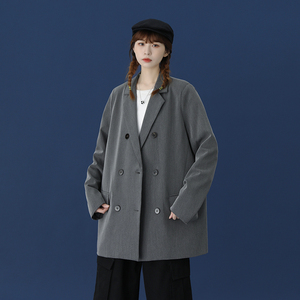 XZ213-19XZ06-P88控108秋装港风大码中性女装秋季外套宽松休闲图片
