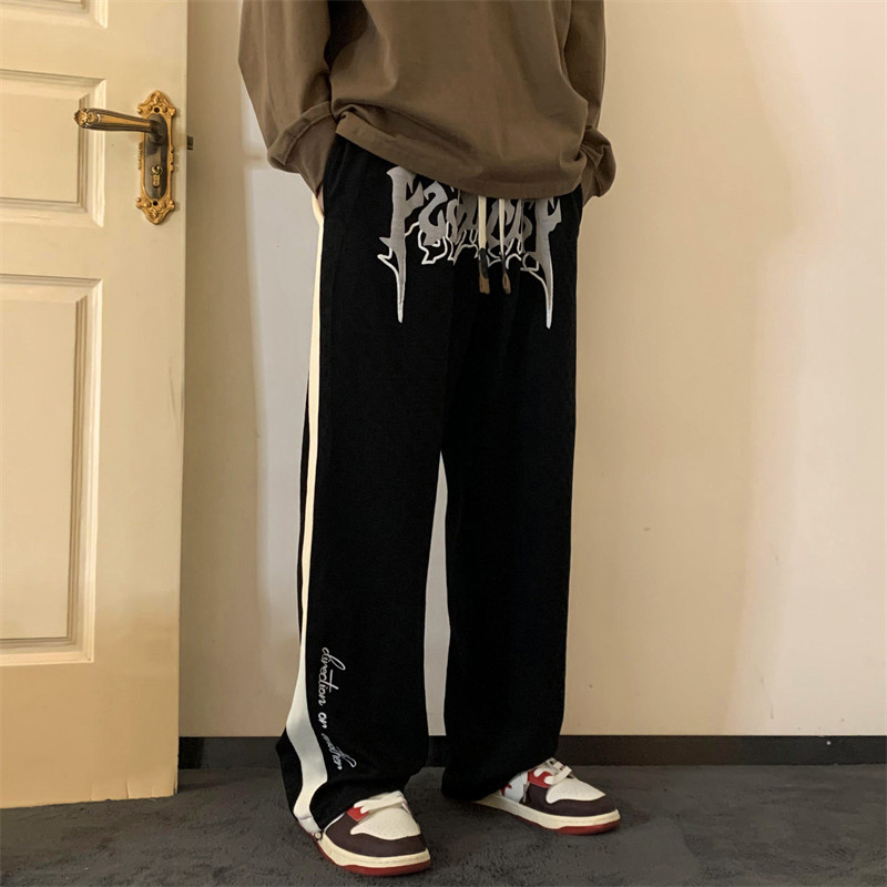 XZ213-DK43-P65控78 港风大码针织卫裤发泡工艺 高弹力图片
