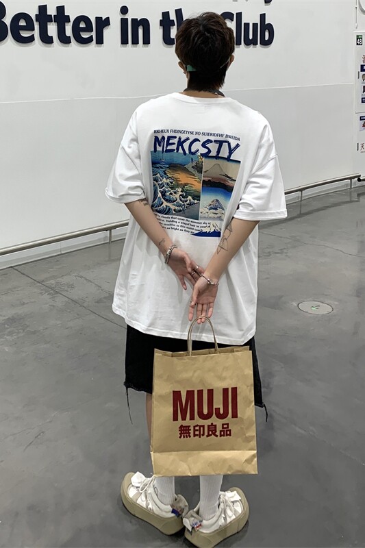 XZ213-21D05-P25控38港风大码印花清凉一夏T恤,男装T恤,星座213