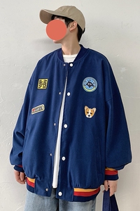 2021春季情侣外套男夹克绣花个性动物XZ213 - 19JK11-P105图片