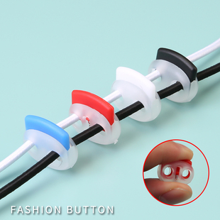 绳子止扣弹力扣猪鼻扣运动裤 脚扎带弹簧绳扣子辅料配件 束脚收口裤