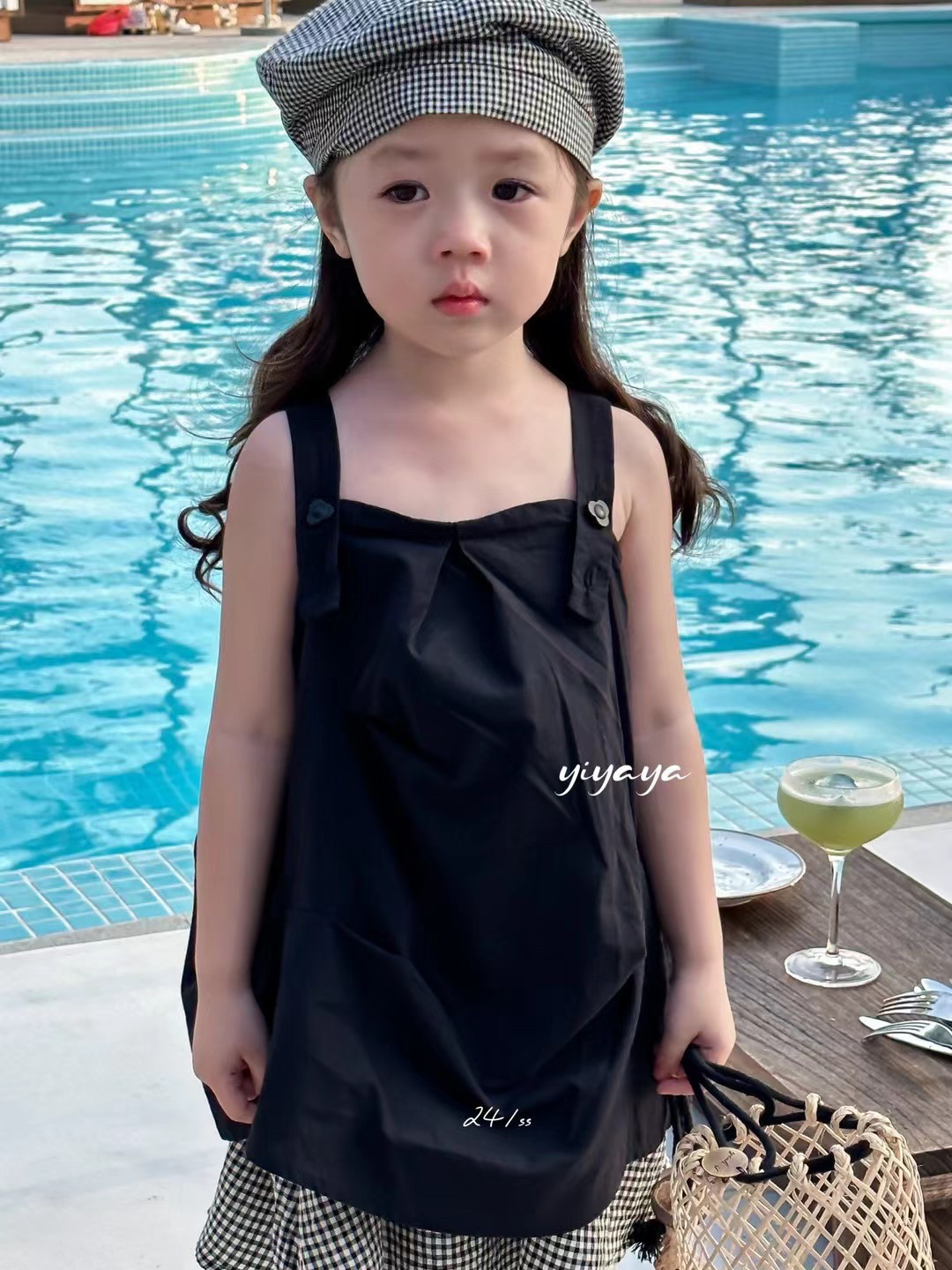 女童新款夏季韩国同款洋气纯棉布连衣裙