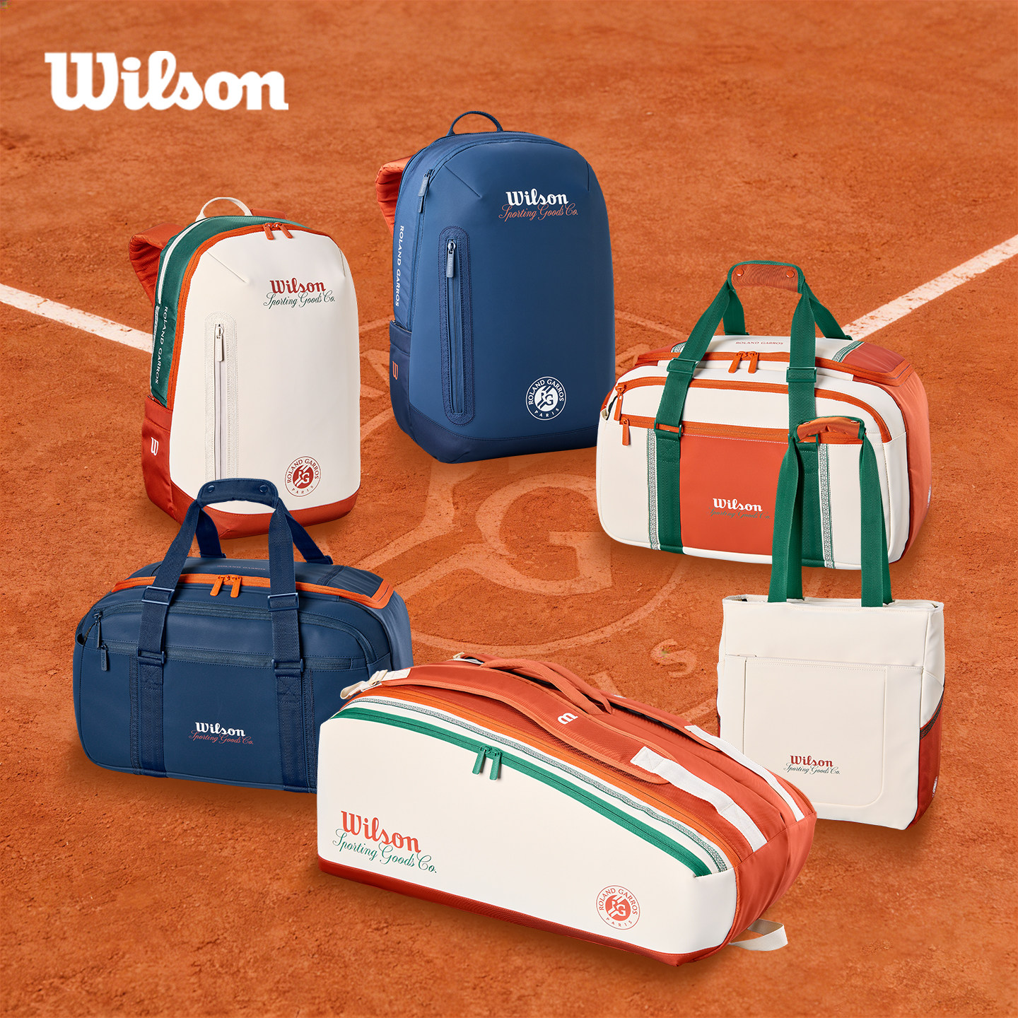 Wilson威尔胜2026法网联名网球包图片