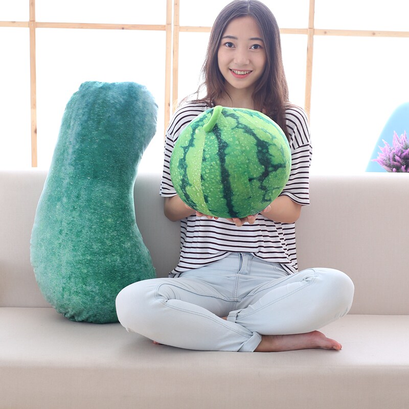 蔬菜抱枕毛绒玩具冬瓜生日礼物