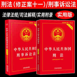 2021中华人民共和国刑法 实用版 法律基础知识书籍法律书籍全套 2册套装 中华人民共和国刑事诉讼法 法律法规法条 法院用书 版