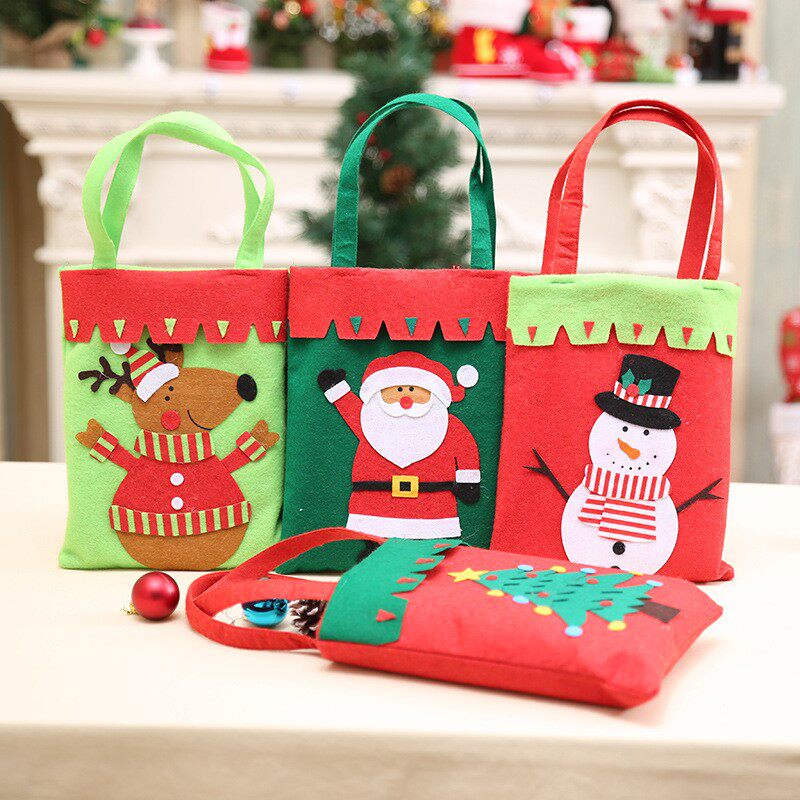 christmas decoration santa gift bag candy bag圣诞糖果袋