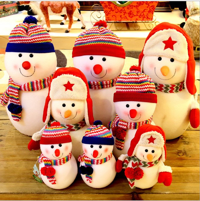 christmas snowman doll window decoration圣诞娃娃橱窗摆件