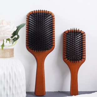 女士气囊梳头皮按摩高回弹气垫梳顺发造型美发梳子Wooden comb