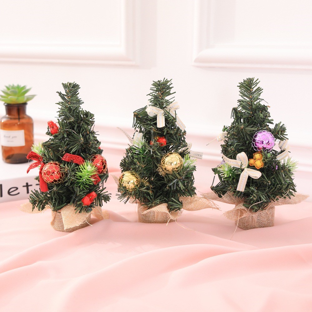 desktop mini christmas tree home decoration 圣诞迷你圣诞树