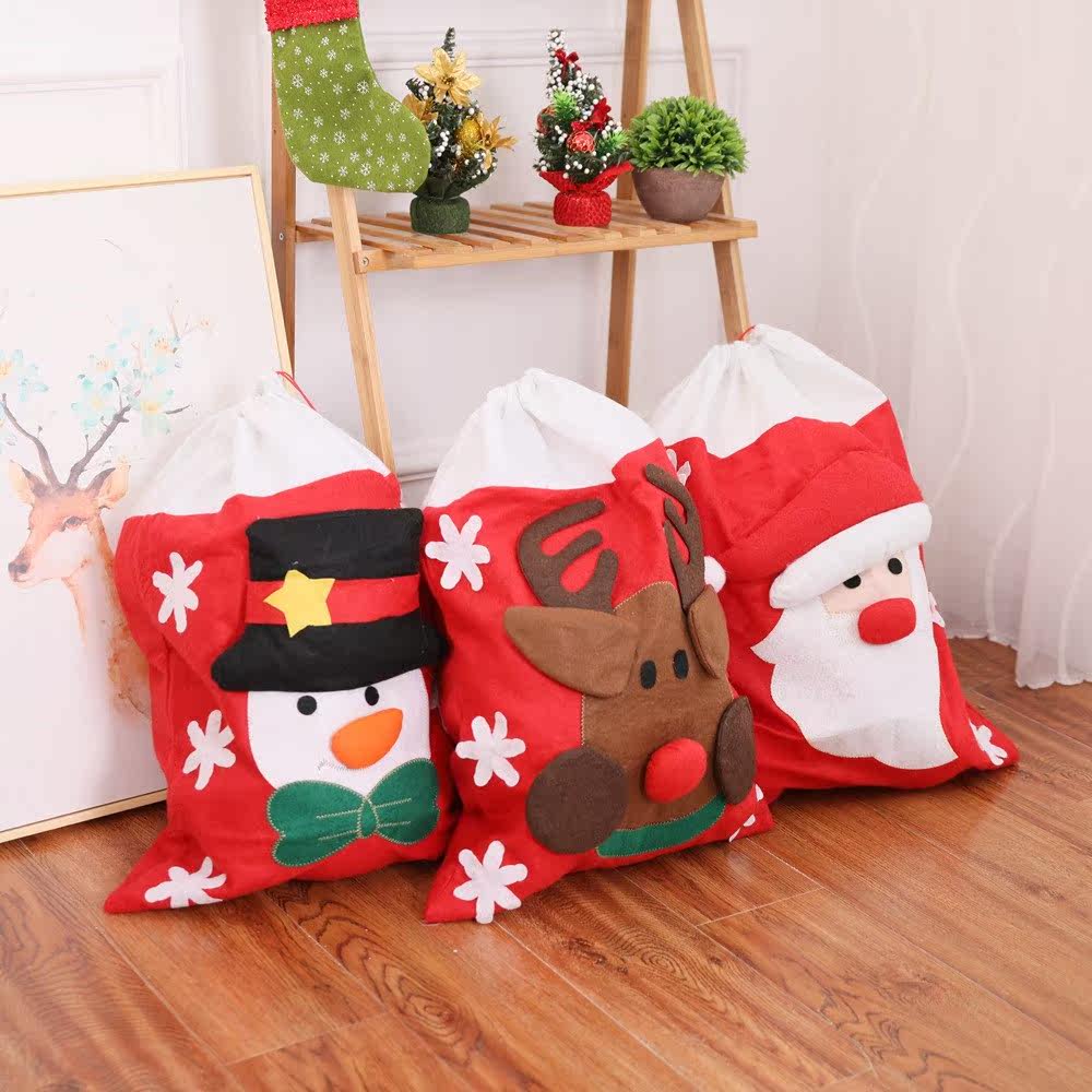 christmas non-woven gift bag cartoon gift bag圣诞装饰品袋