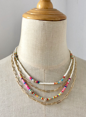 美单Ettika多层小珠子项链