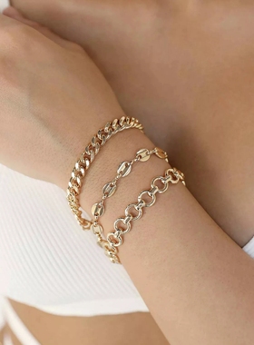 【芝麻芒果】美单Ettika镀18k三条一套手链