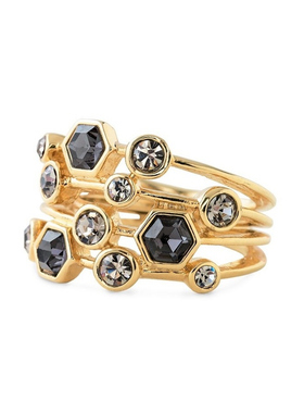 SD灰钻镶嵌欧美百搭戒指