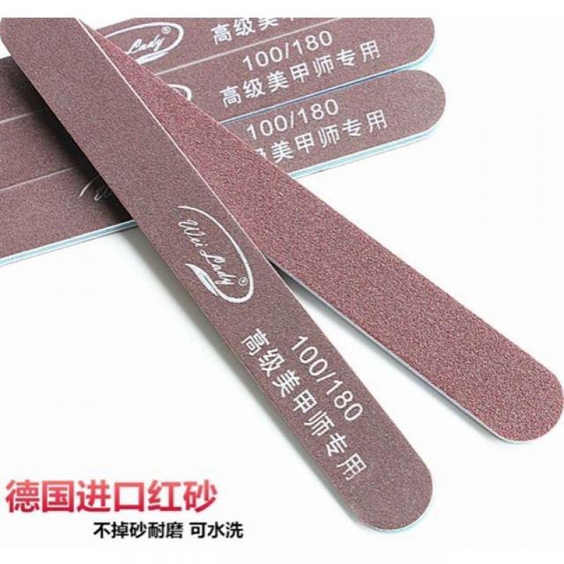 妖精之瞳Wei Lady指甲打磨条德国红砂不掉砂可水洗修形搓砂条基础