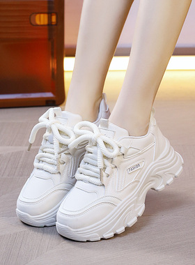 老爹鞋女ins潮2025春季新款百搭复古运动休闲鞋厚底女鞋子8821