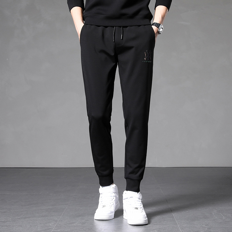 2024春秋季新款男式休闲裤新款青年男装宽松潮流运动长裤一件代发