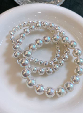 Akoya极光天女伴彩强光珍珠手链