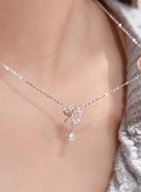 小王子新款幸运麦穗项链女轻奢小众设计S925锁骨链送闺蜜生日礼物