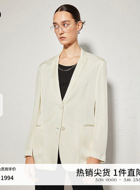 播商场同款bo系列24春秋桑蚕丝气质西装外套女BDR3XD2340