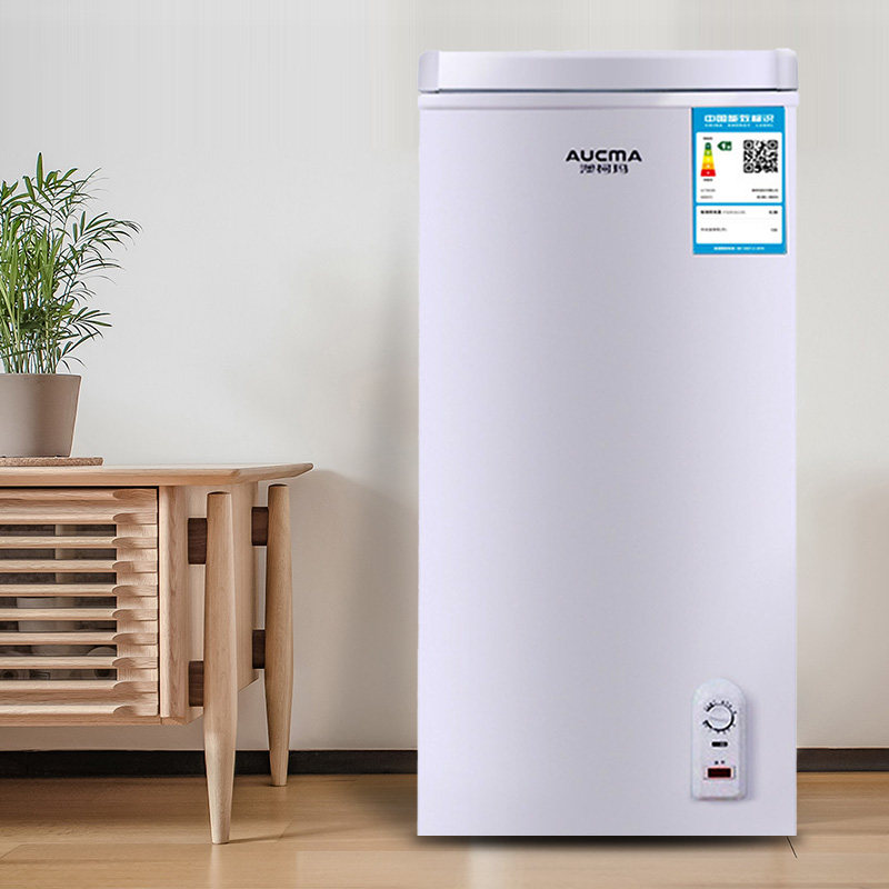 aucma/澳柯玛 bc/bd-69h69升冷藏冷冻窄长型家用迷你小冰柜冷柜