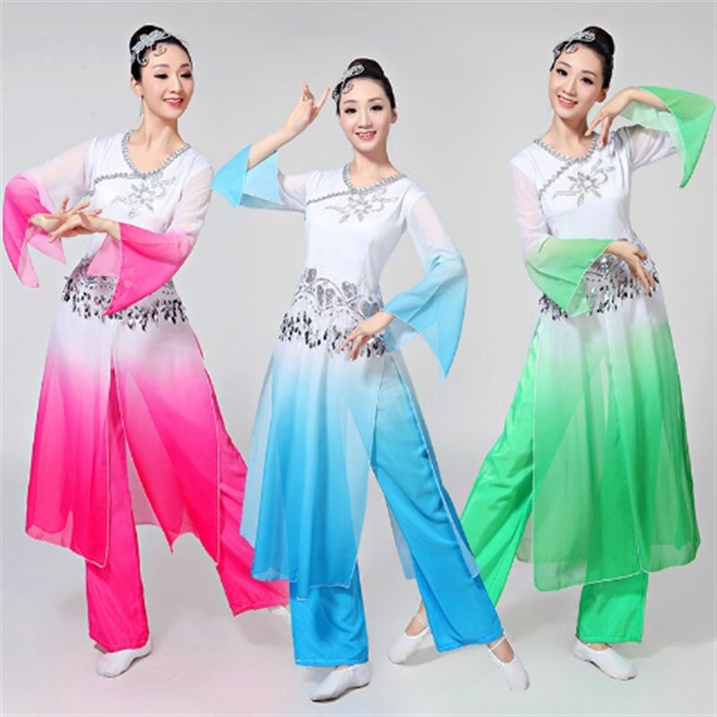 中国风秧歌服广场舞古典舞演出服