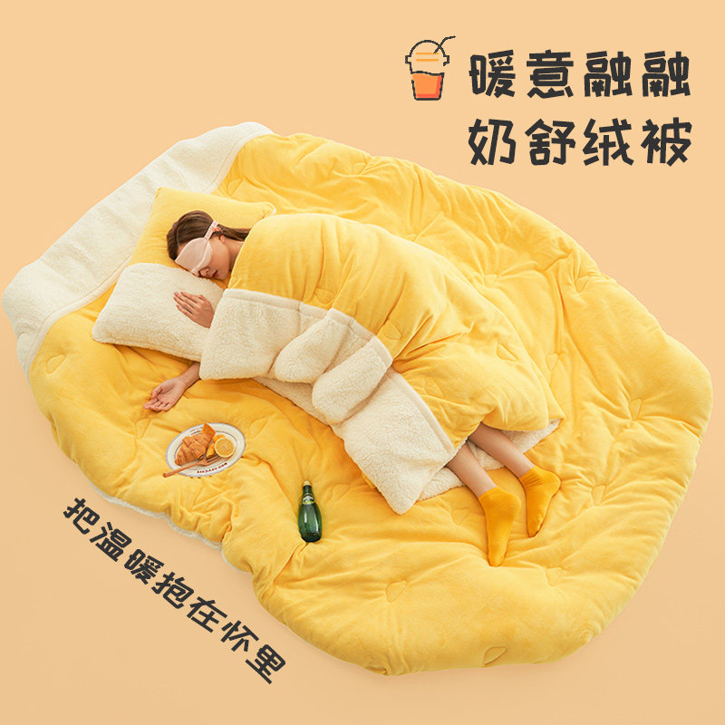 羊羔绒被子加厚保暖冬季加绒超软奶盖冬被牛奶绒珊瑚绒春秋被被芯