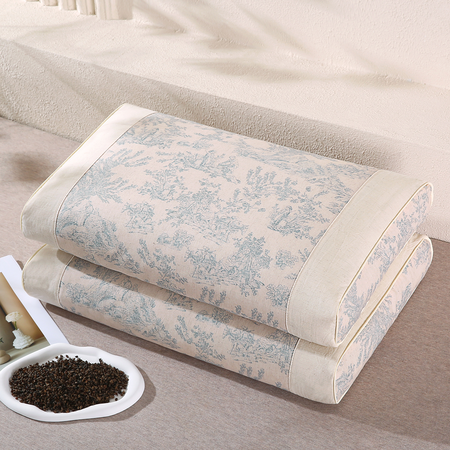 荞麦壳枕头护颈椎助睡眠专用