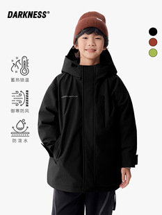 RS家25冬款山系女男童户外三防加厚羽绒服儿童中大童休闲外套潮