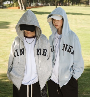 拉链衫 RS家中大男童童装 儿童韩版 新款 宽松重磅 连帽卫衣2025秋季