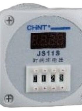 正泰JS11S数显时间继电器通电延时 9999S 99Min59S 四位220V 380V