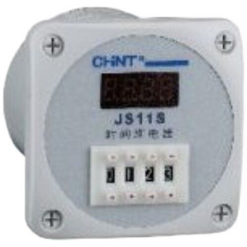 正泰JS11S数显时间继电器通电延时 9999S 99Min59S 四位220V 380V