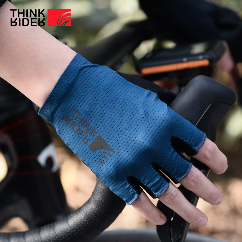 智骑骑行手套半指夏季男女公路山地车自行车短指单车装备减震透气