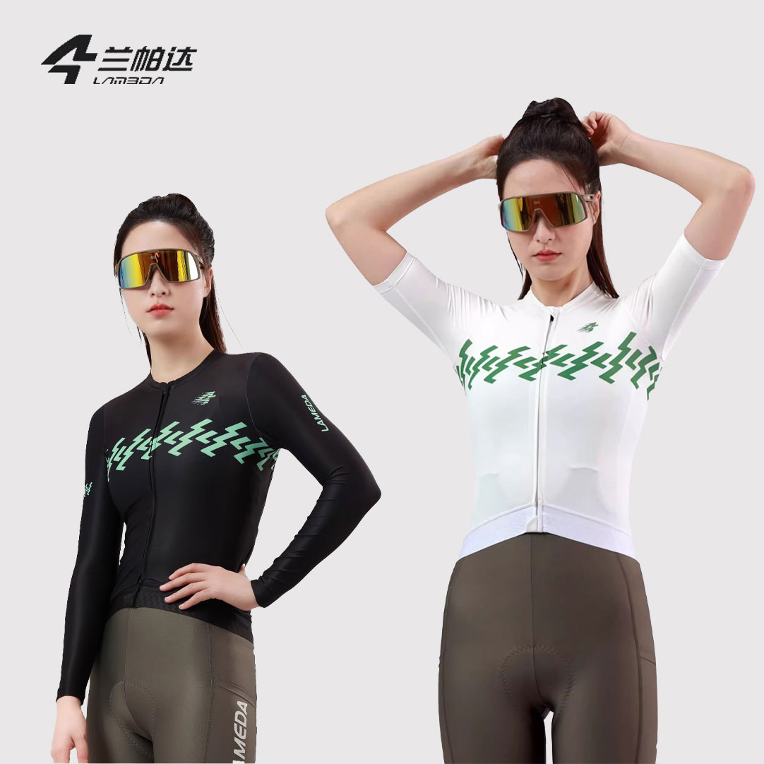 兰帕达新款骑行上衣吸湿快干女款春夏薄自行车公路山地车长袖梦卿