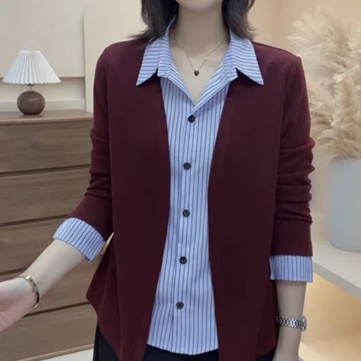 品牌折扣店专柜撤柜假两件衬衫