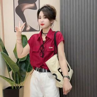 女 品牌折扣店专柜撤柜2025年夏季 新款 独特漂亮设计感时尚 巨美衬衫
