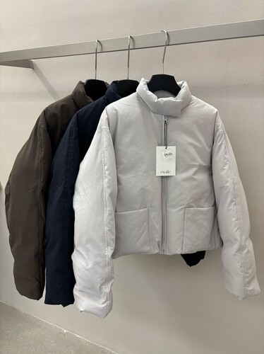 etoile 2025冬季新款韩系简约百搭立领拉链短款羽绒服 8236