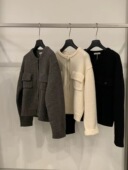 Flat 正品 2025秋冬新款 Low 韩系简约百搭圆领加厚羊毛开衫