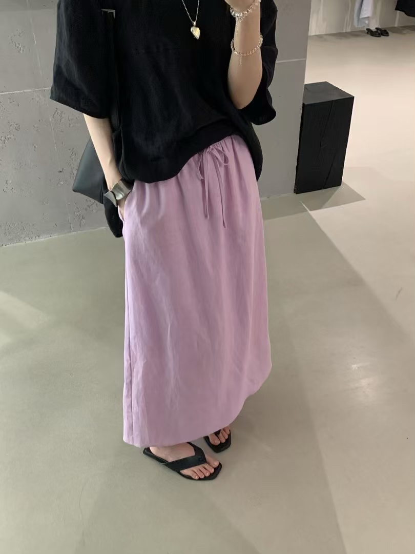 For you正品2025夏季新款韩版时尚棉麻半裙