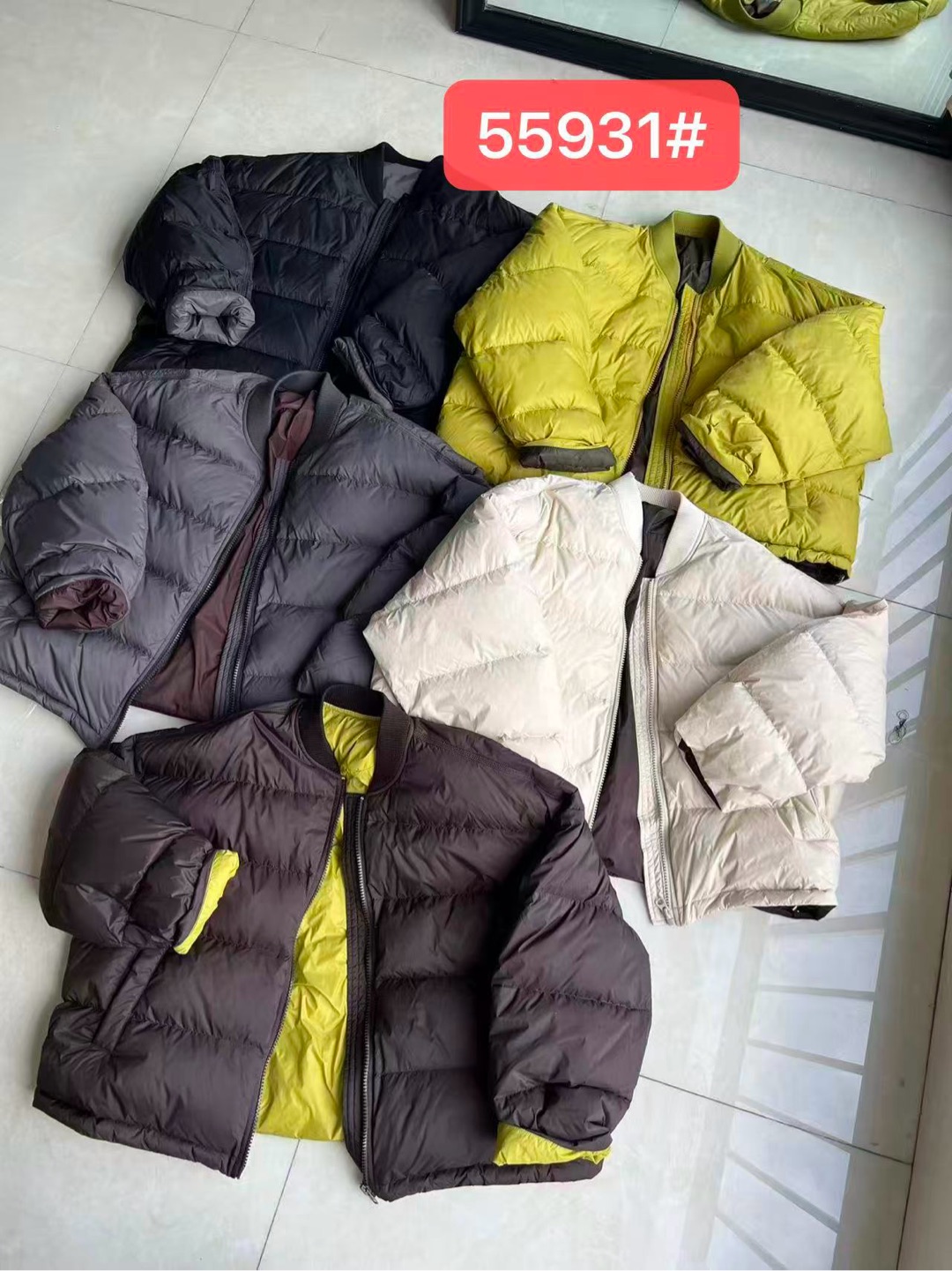 TY 2025冬季新款韩系简约百搭立领宽松显瘦羽绒服外套55931