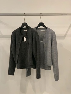 羊驼毛羊毛针织开衫 2025秋冬新款 吊带两件套 正品 Low