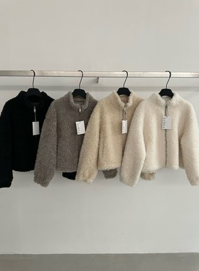 Aelita 2025冬季新款韩系简约百搭立领拉链羊毛外套 5667