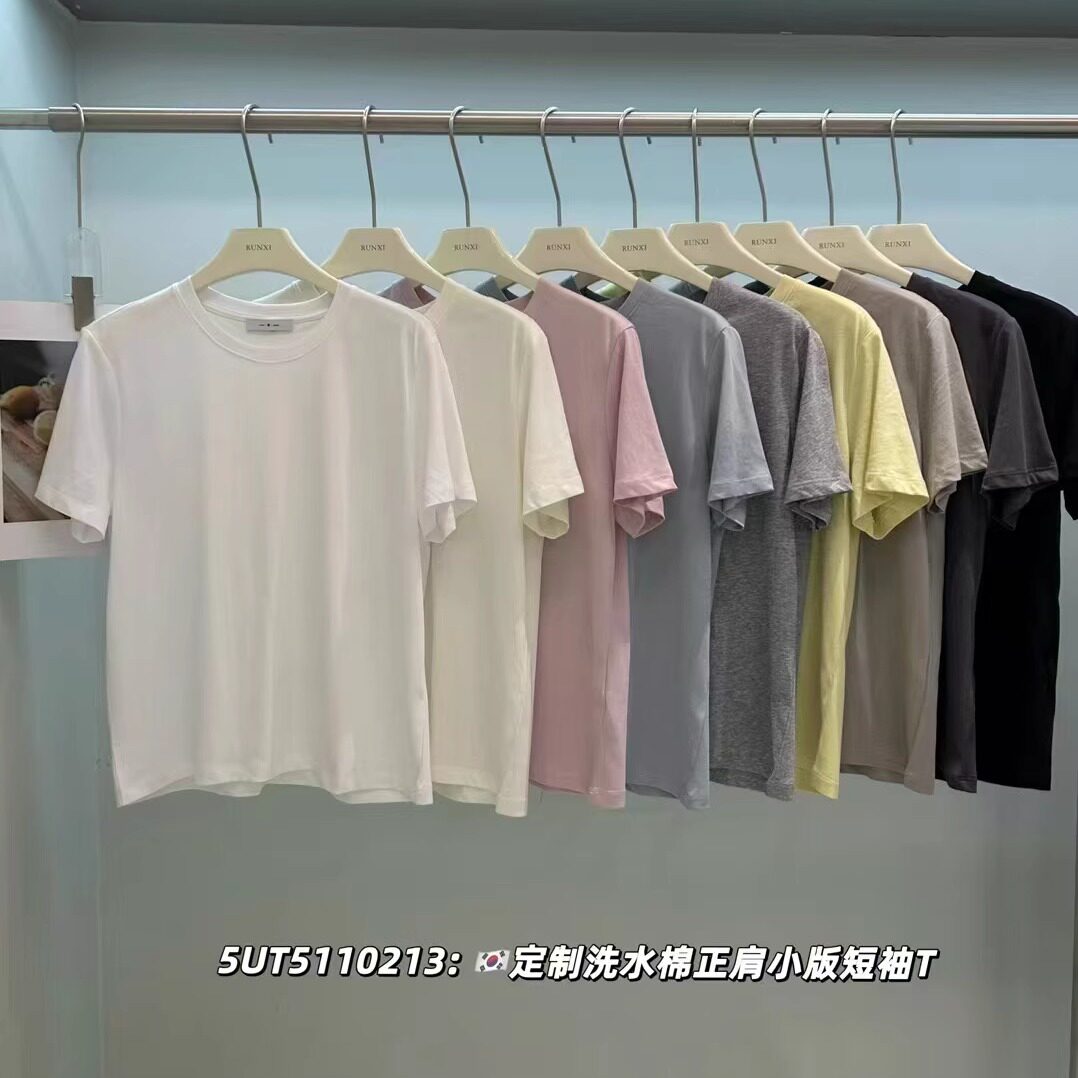圆领短袖T恤上衣女25夏新款