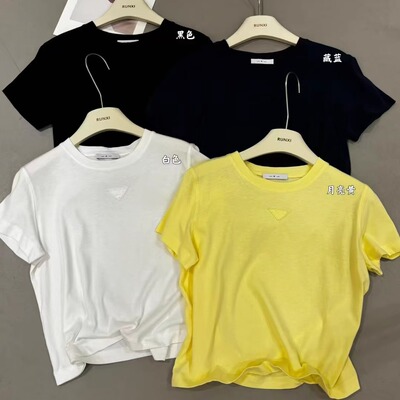 闰熙9189-6定制棉宽松百搭T恤
