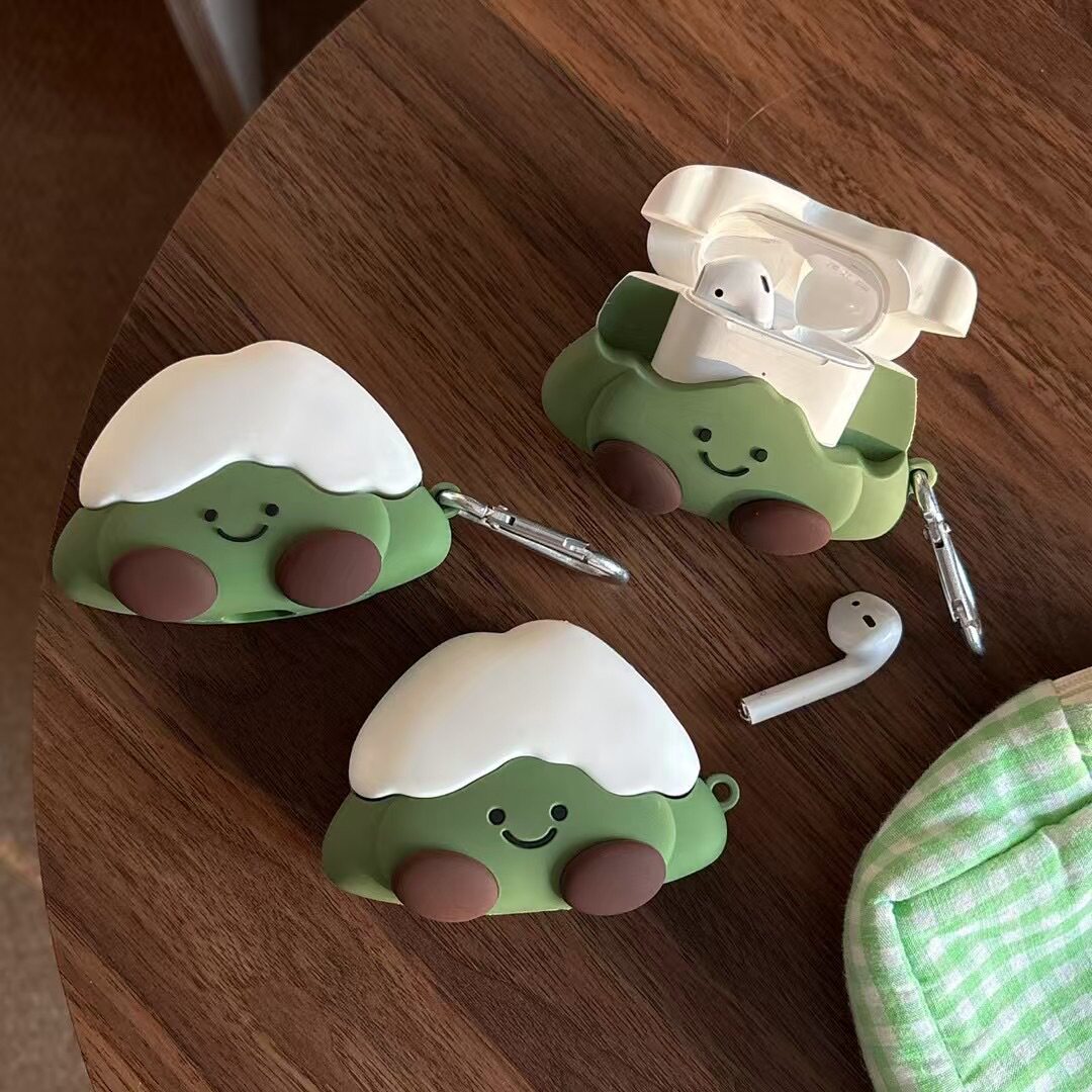 适用AirPods4代耳机套AirPodsPro2苹果抹茶蓝牙耳机保护壳降噪