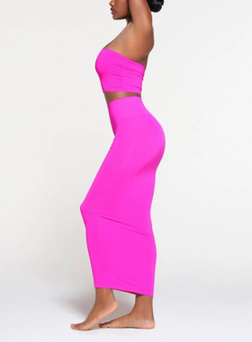 Sk金姐家纯原新款卡戴珊高腰包臀半身裙女显瘦百搭休闲紧身中长裙